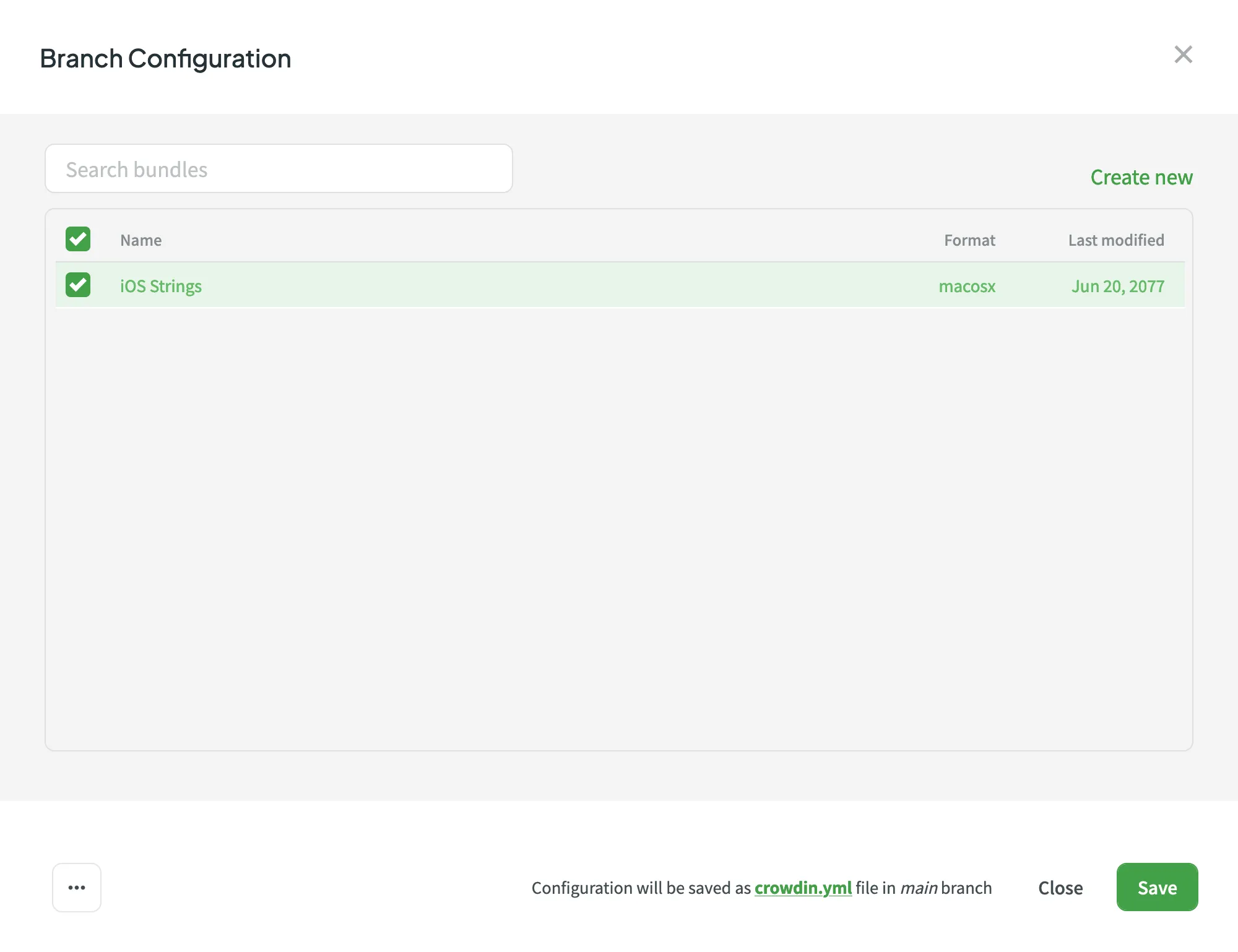 VCS Target File Bundles Mode